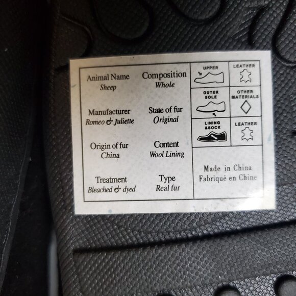 Bearpaw Moc II Men's Slippers Sheepskin Black Size 10 New - Picture 4 of 10